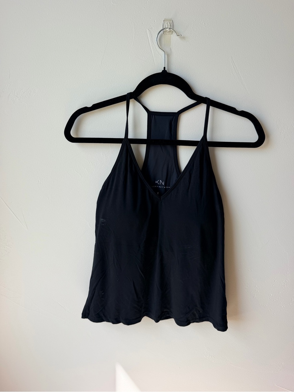 Klassy Network Black Racerback V-Neck Tank